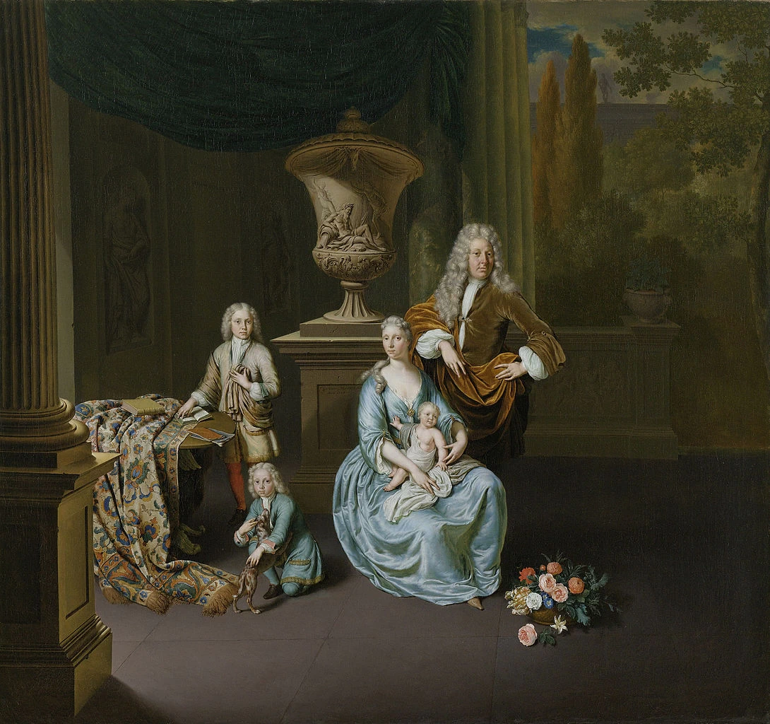Diederik Barone van Leyden van Vlaardingen con moglie e tre figli - Rijksmuseum Amsterdam